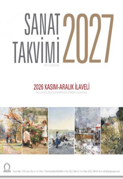 Sanat Takvimi 2027 Masa Takvimi Sanat Takvimi 2027 Masa Takvimi