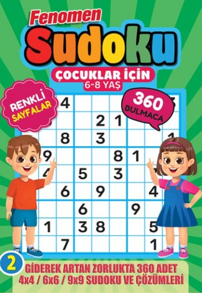 Fenomen Çocuklar İçin Sudoku 6-8 Yaş -2 Fenomen Çocuklar İçin Sudoku 6-8 Yaş -2