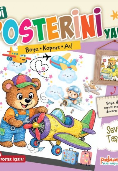 Kendi Posterini Yap! Boya Kopart As! Sevimli Taşıtlar Kendi Posterini Yap! Boya Kopart As! Sevimli Taşıtlar