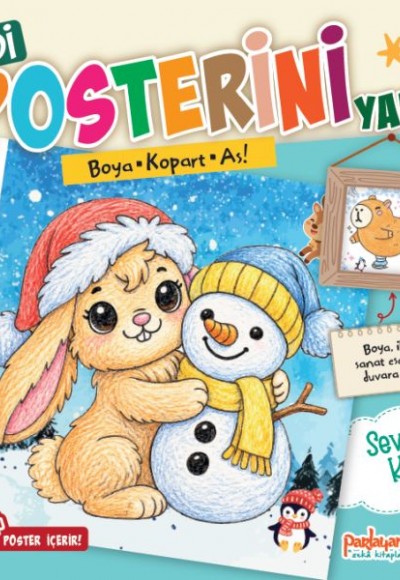 Kendi Posterini Yap! Boya Kopart As! Sevimli Kış Kendi Posterini Yap! Boya Kopart As! Sevimli Kış
