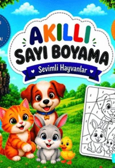 Akıllı Sayı Boyama - Sevimli Hayvanlar Akıllı Sayı Boyama - Sevimli Hayvanlar