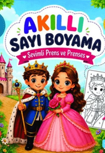 Akıllı Sayı Boyama - Sevimli Prens ve Prensesler Akıllı Sayı Boyama - Sevimli Prens ve Prensesler