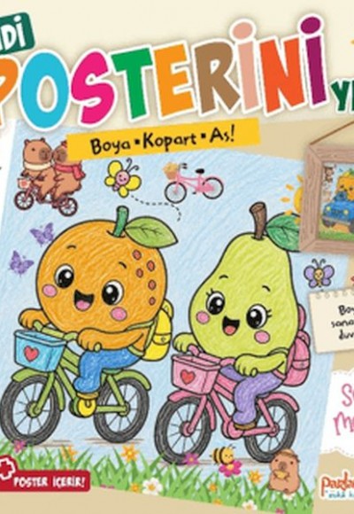 Kendi Posterini Yap! Boya Kopart As! Sevimli Meyveler Kendi Posterini Yap! Boya Kopart As! Sevimli Meyveler