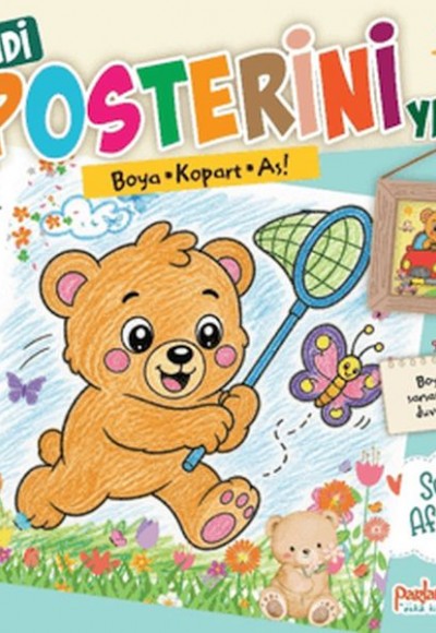 Kendi Posterini Yap! Boya Kopart As! Sevimli Afacanlar Kendi Posterini Yap! Boya Kopart As! Sevimli Afacanlar