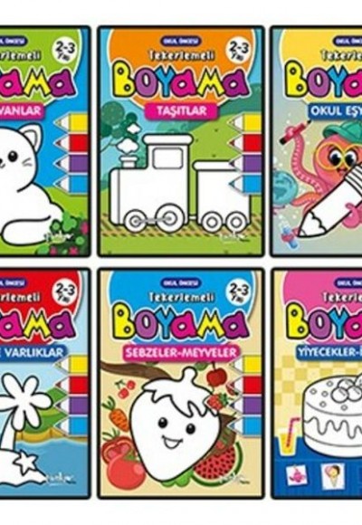 Tekerlemeli Boyama 6 Kitap (Takim) Tekerlemeli Boyama 6 Kitap (Takim)