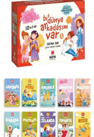 Bi’ Dünya Arkadaşım Var (10 Kitap + Soru Kitapçığı) Bi’ Dünya Arkadaşım Var (10 Kitap + Soru Kitapçığı)