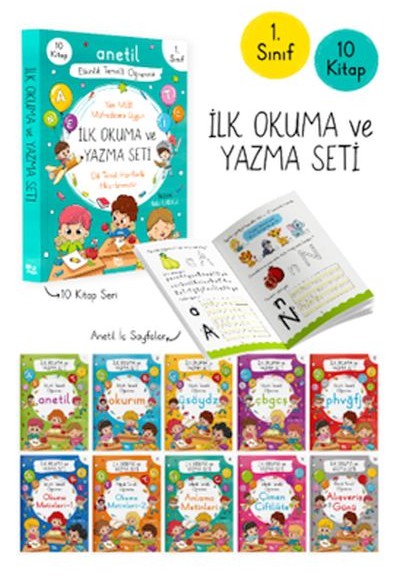 Anetil İlk Okuma ve Yazma Seti – 10 Kitap Anetil İlk Okuma ve Yazma Seti – 10 Kitap