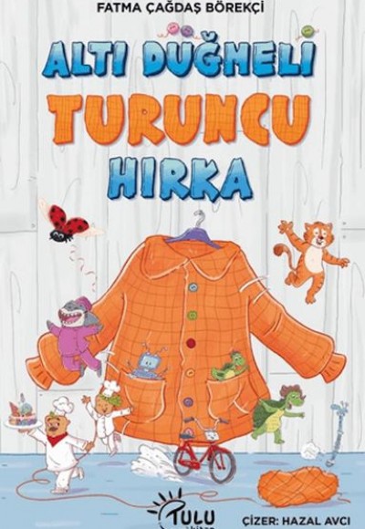 Altı Düğmeli Turuncu Hırka