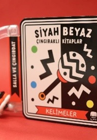 Siyah Beyaz Çıngıraklı Kitaplar Kelimeler Siyah Beyaz Çıngıraklı Kitaplar Kelimeler