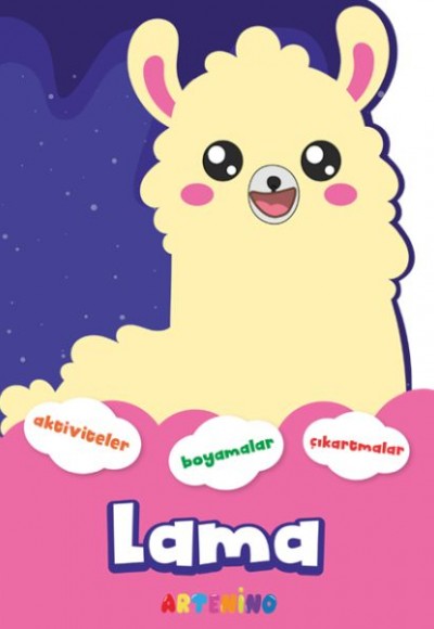 Şekilli Hayvanlar Serisi - Lama Aktivite Boyama Çıkartma Kitabı Şekilli Hayvanlar Serisi - Lama Aktivite Boyama Çıkartma Kitabı