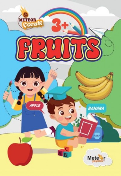 Fruıts (Meyveler ) Türkçe – İngilizce Boyama Kitabı Fruıts (Meyveler ) Türkçe – İngilizce Boyama Kitabı