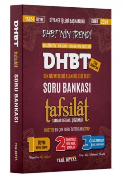 YediBeyza 2024 Dhbt Tafsilât Tamamı Çözümlü Soru Bankası YediBeyza 2024 Dhbt Tafsilât Tamamı Çözümlü Soru Bankası