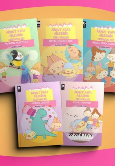 Armut Kafa Ailesinin Serüvenleri Seti (5 Kitap takım) Armut Kafa Ailesinin Serüvenleri Seti (5 Kitap takım)