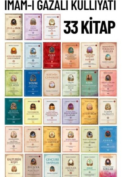 İmam-ı Gazali Külliyatı 33 Kitap Seti İmam-ı Gazali Külliyatı 33 Kitap Seti