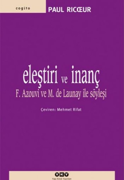 Eleştiri ve İnanç Eleştiri ve İnanç
