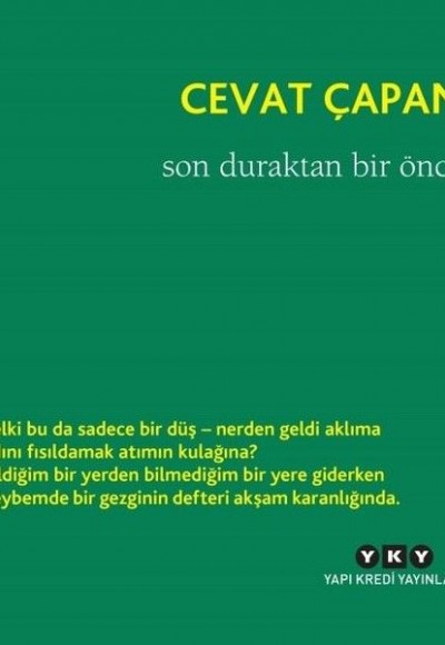 Son Duraktan Bir Önce Son Duraktan Bir Önce