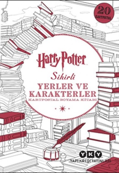 Harry Potter Sihirli Yerler ve Karakterler - Kartpostal Boyama Kitabı Harry Potter Sihirli Yerler ve Karakterler - Kartpostal Boyama Kitabı