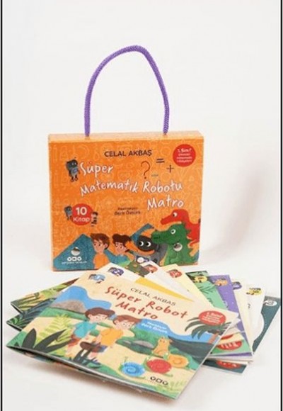 Süper Matematik Robotu Matro - 1. Sınıf Etkinlikli Matematik Hikayeleri Eğitim Seti (10 Kitap)