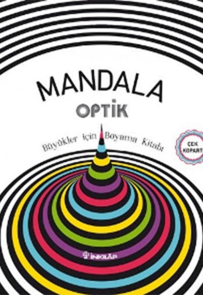 Mandala Optik - Büyükler İçin Boyama Kitabı Mandala Optik - Büyükler İçin Boyama Kitabı