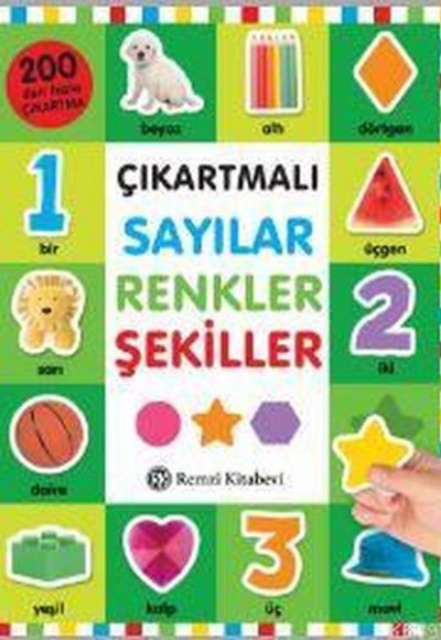 Çıkartmalı Sayılar Renkler Şekiller Çıkartmalı Sayılar Renkler Şekiller