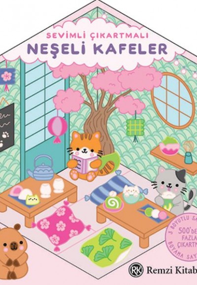Sevimli Çıkartmalı Neşeli Kafeler Sevimli Çıkartmalı Neşeli Kafeler