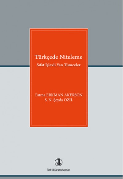 Türkçede Niteleme Türkçede Niteleme