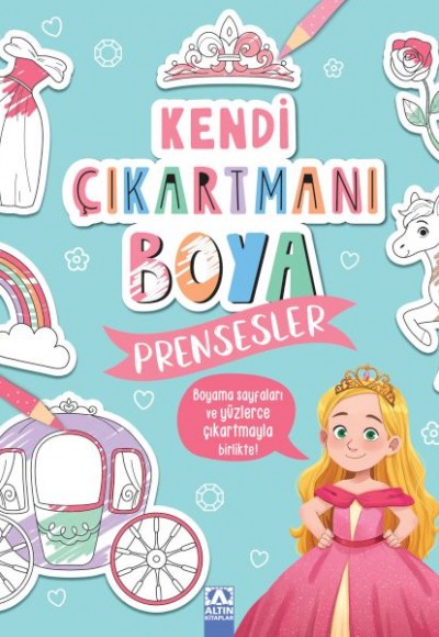 Kendi Çıkartmanı Boya - Prensesler Kendi Çıkartmanı Boya - Prensesler