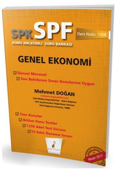 SPK-SPF Genel Ekonomi Konu Anlatımlı Soru Bankası SPK-SPF Genel Ekonomi Konu Anlatımlı Soru Bankası
