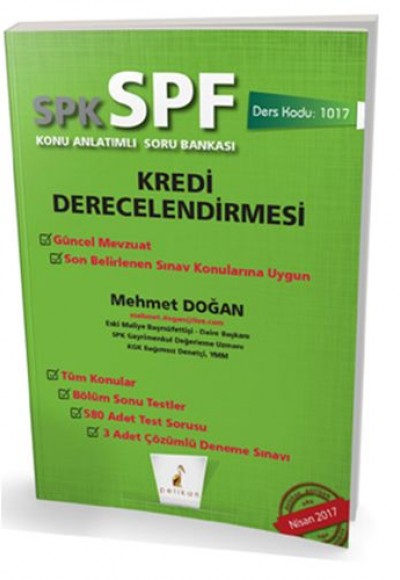 SPK-SPF Kredi Derecelendirmesi Konu Anlatımlı Soru Bankası SPK-SPF Kredi Derecelendirmesi Konu Anlatımlı Soru Bankası