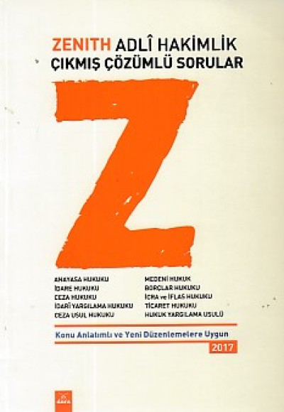 Zenith Adli Hakimlik Çıkmış Sorular Zenith Adli Hakimlik Çıkmış Sorular