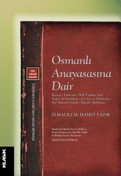 Osmanlı Anayasasına Dair Osmanlı Anayasasına Dair