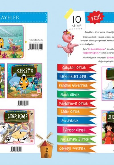 Erdemli Hikayeler Seti (10 Kitap Takım) Erdemli Hikayeler Seti (10 Kitap Takım)