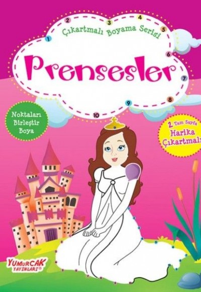 Prensesler-Çıkartmalı Boyama Serisi Prensesler-Çıkartmalı Boyama Serisi