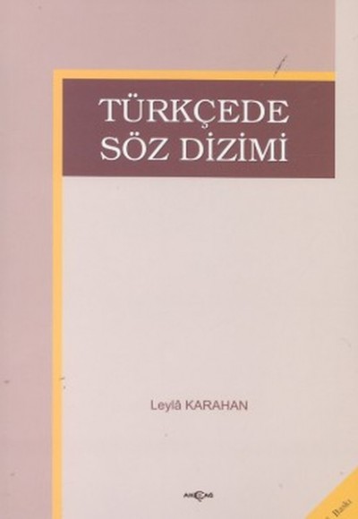 Türkçede Söz Dizimi Türkçede Söz Dizimi
