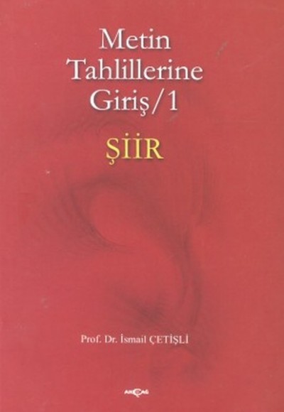 Metin Tahlillerine Giriş 1 Şiir Metin Tahlillerine Giriş 1 Şiir