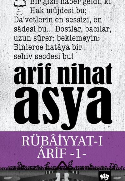 Rübaiyyat-ı Arif 1 Rübaiyyat-ı Arif 1