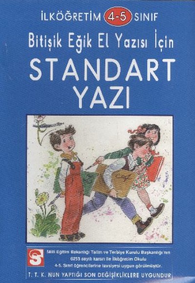 İlköğretim 4-5. Sınıf Bitişik El Yazısı İçin Standart Yazı Defteri İlköğretim 4-5. Sınıf Bitişik El Yazısı İçin Standart Yazı Defteri