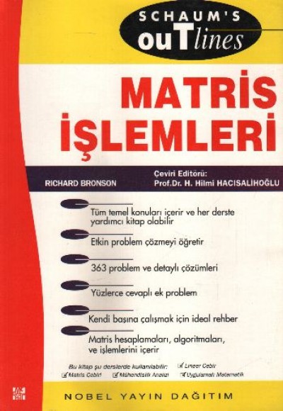 Matris İşlemleri Matris İşlemleri