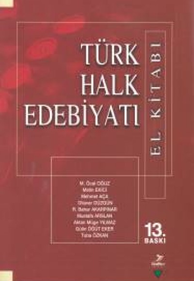 Türk Halk Edebiyatı El Kitabı Türk Halk Edebiyatı El Kitabı
