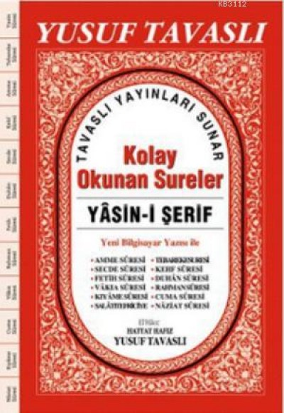 Kolay Okunan Sureler Yasin-i Şerif (El Boy) (E18) Kolay Okunan Sureler Yasin-i Şerif (El Boy) (E18)