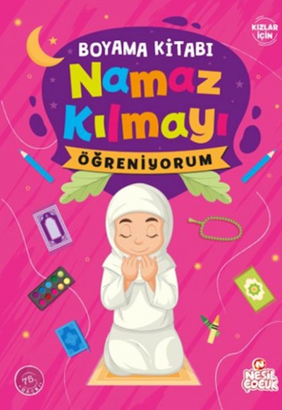 Namaz Kılmayı Öğreniyorum Kız - Boyama Namaz Kılmayı Öğreniyorum Kız - Boyama