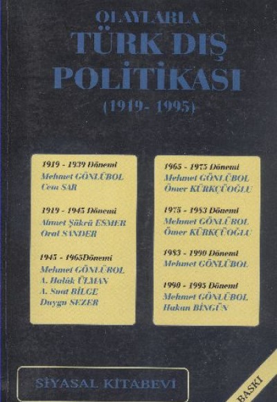 Olaylarla Türk Dış Politikası (1919-1995) Olaylarla Türk Dış Politikası (1919-1995)