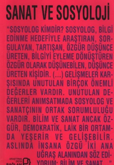 Sanat ve Sosyoloji Sanat ve Sosyoloji