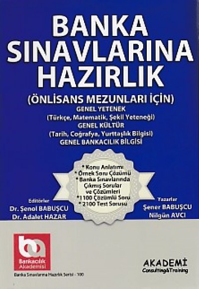 Banka Sınavlarına Hazırlık (Önlisans Mezunları İçin GY-GK) Banka Sınavlarına Hazırlık (Önlisans Mezunları İçin GY-GK)