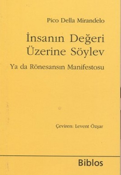 İnsanın Değeri Üzerine Söylev