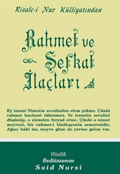 Rahmet ve Şefkat İlaçları Normal Boy Rahmet ve Şefkat İlaçları Normal Boy