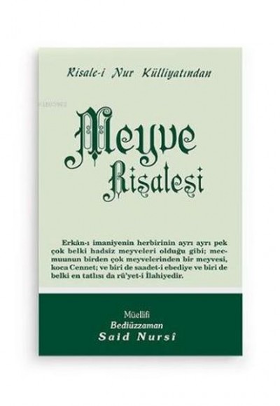 Meyve Risalesi Cep Boy Meyve Risalesi Cep Boy