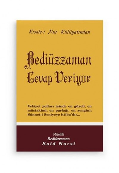 Bediüzzaman Cevap Veriyor Cep Boy Bediüzzaman Cevap Veriyor Cep Boy