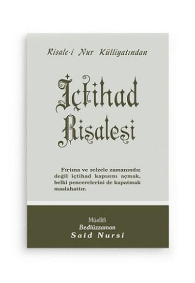 İçtihad Risalesi Cep Boy İçtihad Risalesi Cep Boy