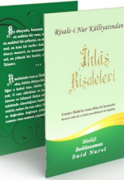 İhlas Risaleleri Büyük Boy İhlas Risaleleri Büyük Boy